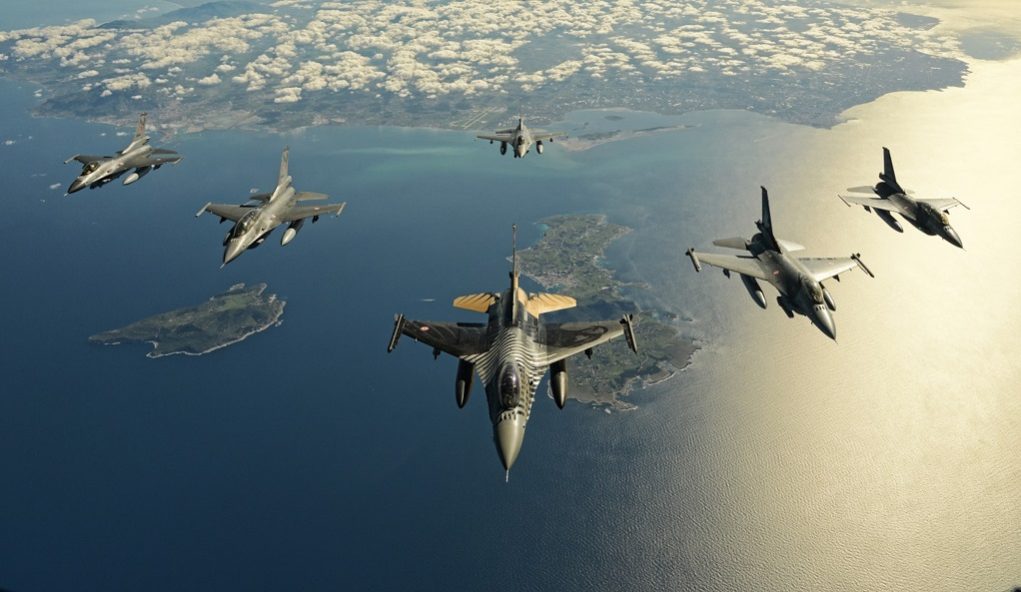 Υπερπτήσεις τουρκικών F-16 πάνω από Οινούσσες & Παναγιά