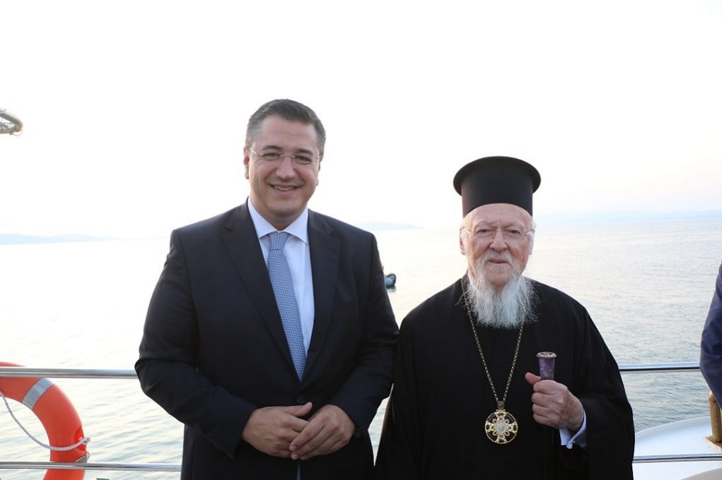 Με τον Οικουμενικό Πατριάρχη στο Άγιο Όρος ο Α.Τζιτζικώστας