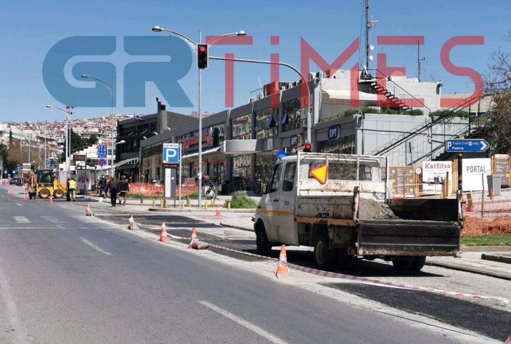 Θεσσαλονίκη: Εργοτάξιο με… σύμμαχο τον κορωνοϊό (ΦΩΤΟ)