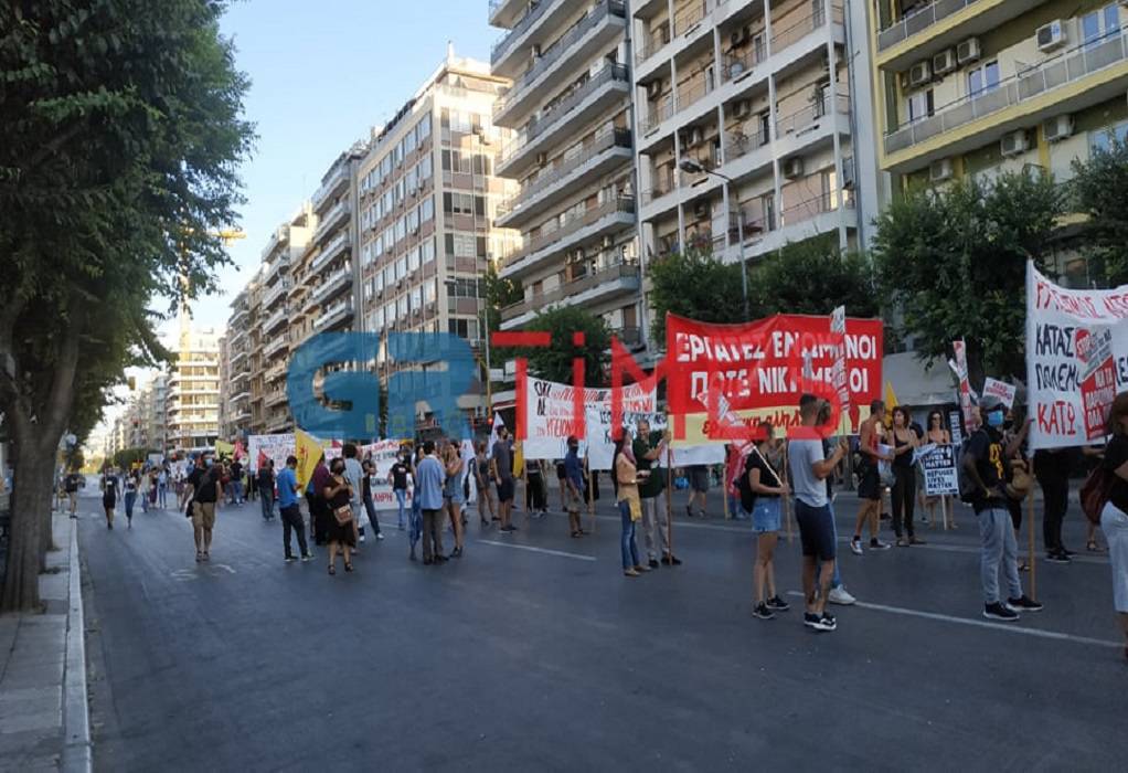 Θεσ/νίκη: Πορεία διαμαρτυρίας στην Εγνατία (ΦΩΤΟ-VIDEO)