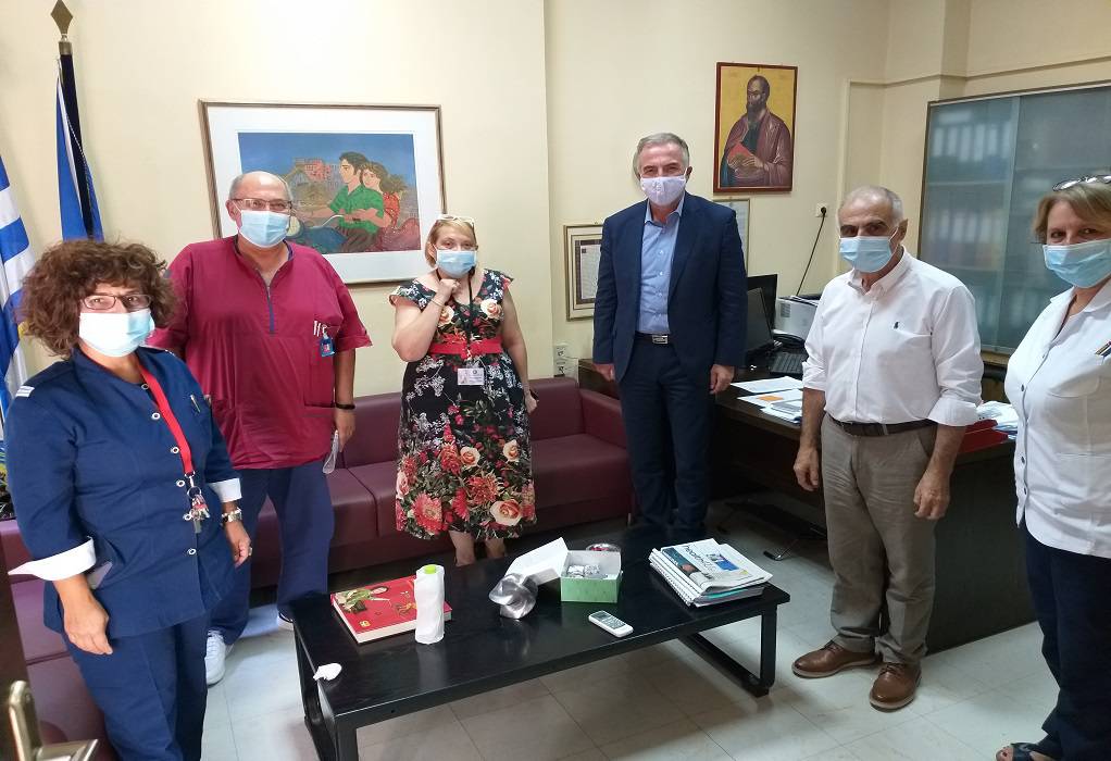 Επίσκεψη Σ. Καλαφάτη στο νοσοκομείο “Άγιος Παύλος”
