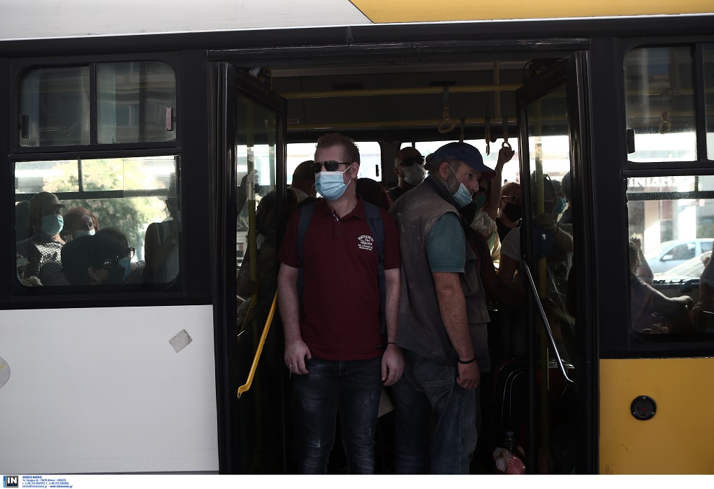 Επεισόδιο σε λεωφορείο του ΟΑΣΘ από αρνητή μάσκας