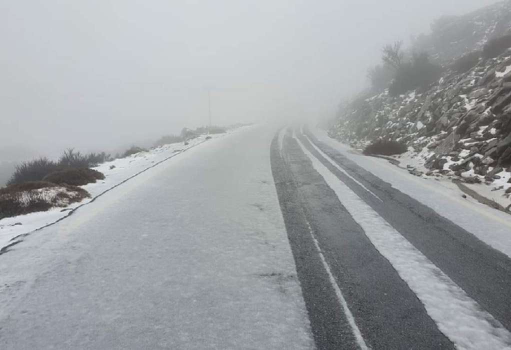 Κρήτη: Έπεσαν τα πρώτα χιόνια στον Ψηλορείτη