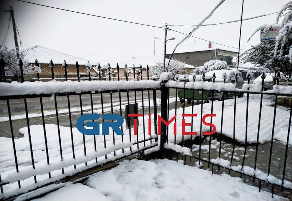 Αλεξάνδρεια Ημαθίας: Έντονη χιονόπτωση και διακοπές ρεύματος (ΦΩΤΟ+VIDEO)