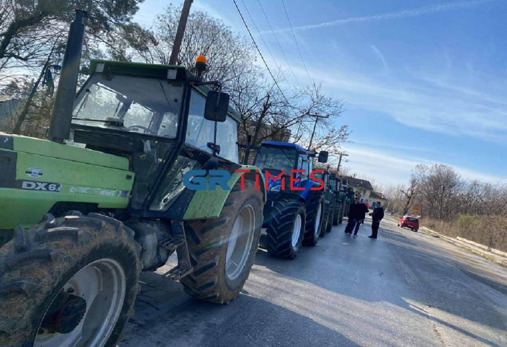 Συλλαλητήριο αγροτών με τρακτέρ στις Σέρρες (ΦΩΤΟ)