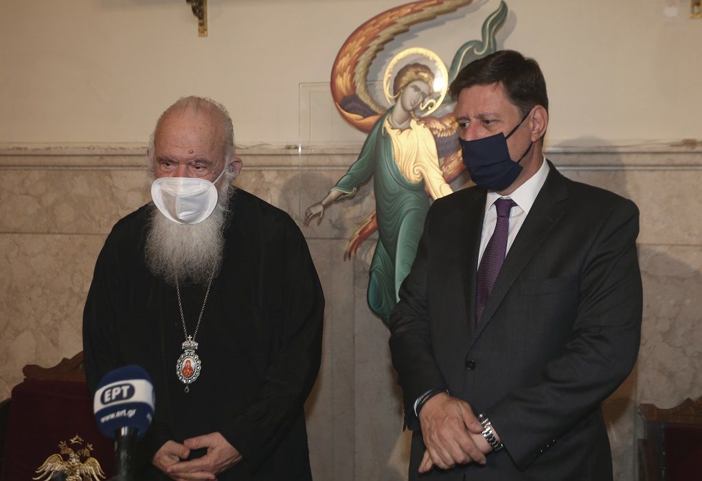 Συνάντηση Αρχιεπισκόπου Ιερωνύμου με τον Μ. Βαρβιτσιώτη