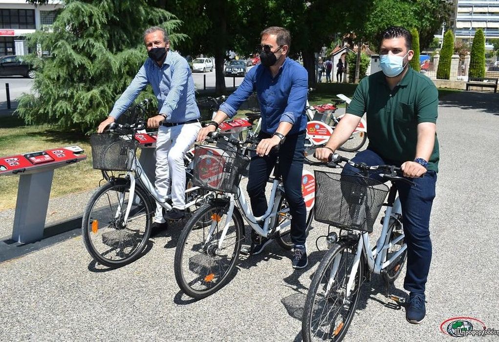 Βέροια: Εγκαινιάστηκε νέος τρόπος ενοικίασης κοινόχρηστων ποδηλατών