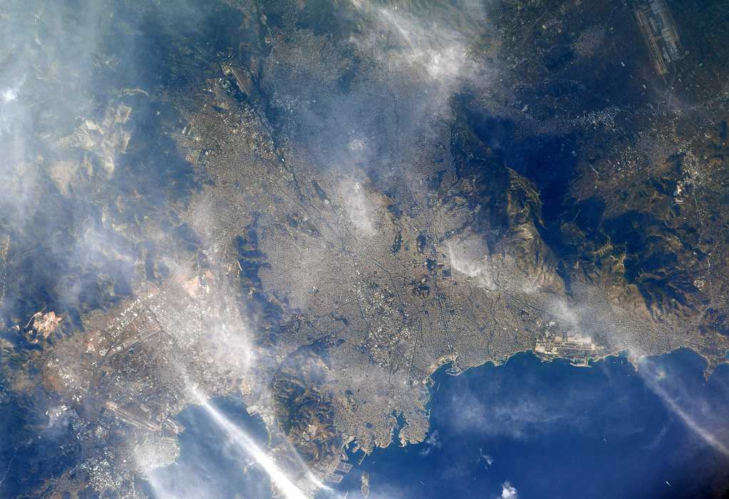 Η Αθήνα από το Διεθνή Διαστημικό Σταθμό