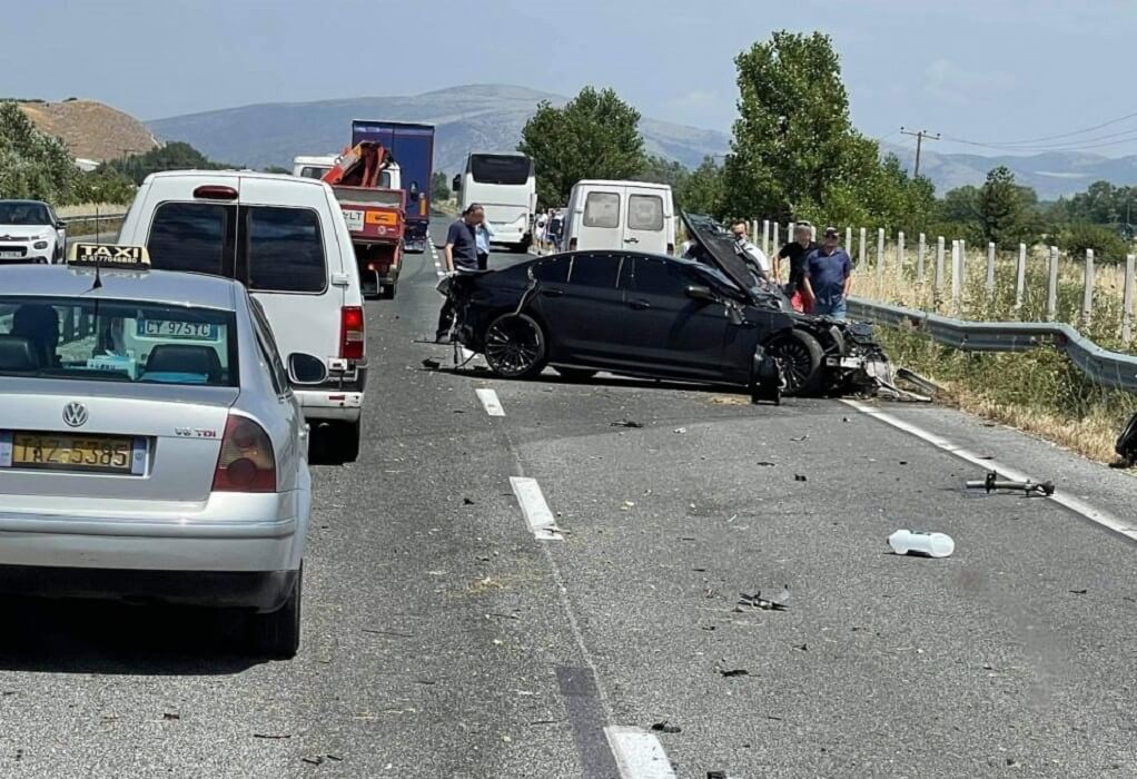 Τροχαίο ατύχημα στην Εθνική Οδό Τρικάλων-Λαρίσης