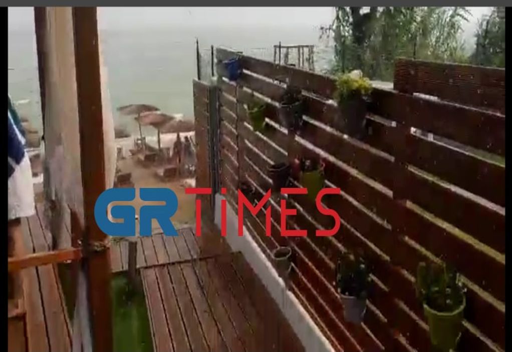 Σφοδρή χαλαζόπτωση στην Καβάλα (ΦΩΤΟ+VIDEO)