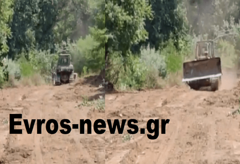 “Οχυρώνεται” ο Έβρος: Ο Στρατός στα αναχώματα από το Ορμένιο μέχρι τις Καστανιές (VIDEO)