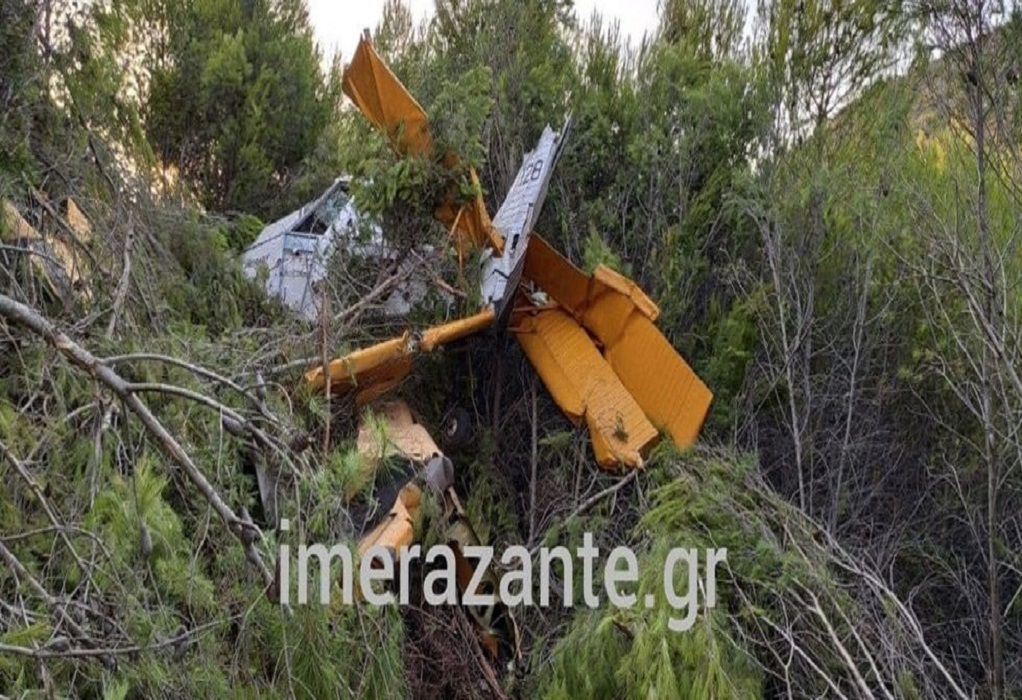 Ζάκυνθος: Τα συντρίμμια του αεροσκάφους που κατέσε (ΦΩΤΟ-VIDEO)