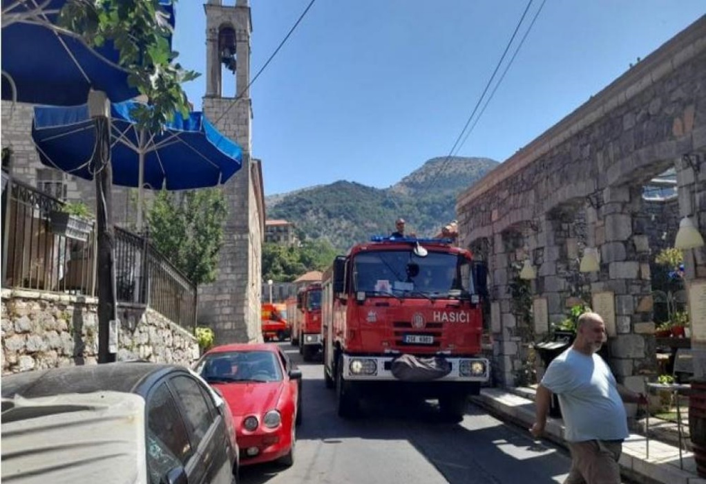 Φωτιά στη Γορτυνία – Έφτασαν οι Τσέχοι πυροσβέστες