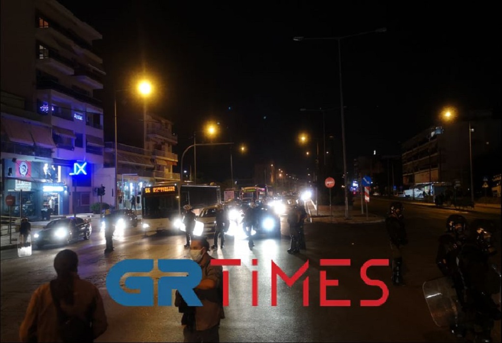Θεσσαλονίκη: Έκλεισε η οδός Λαγκαδά λόγω της πορείας–Έντονη η κίνηση (ΦΩΤΟ)