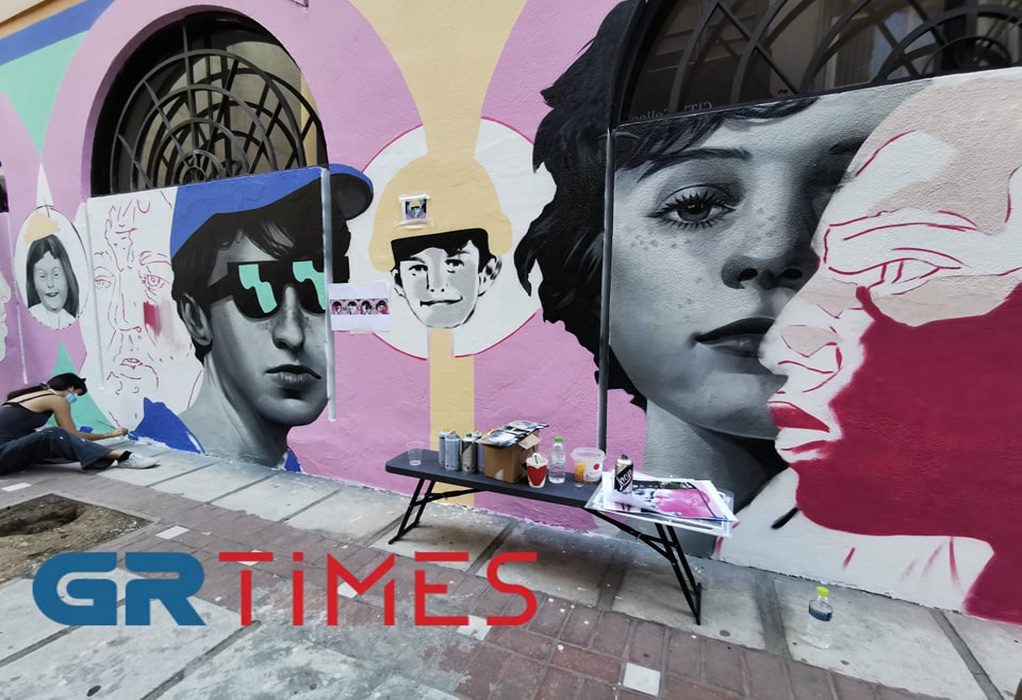 Θεσσαλονίκη: Νέοι δημιούργησαν τοιχογραφία εμπνευσμένη από την πανδημία (ΦΩΤΟ-VIDEO)