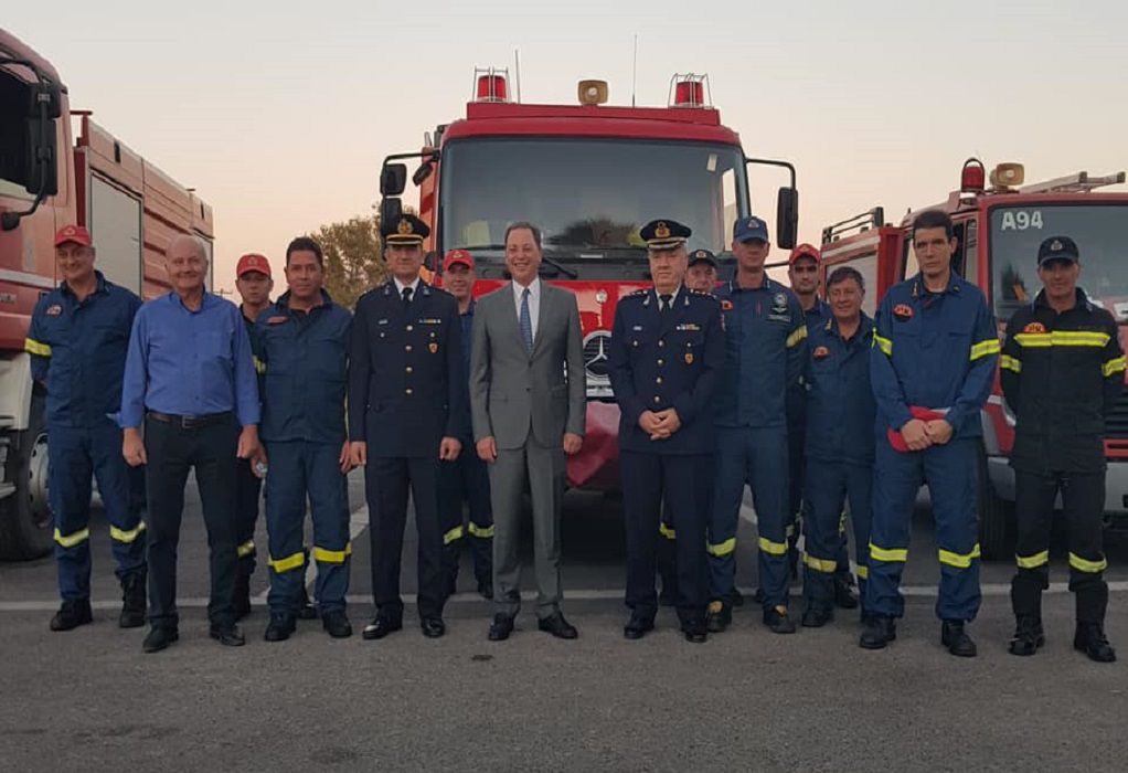 Επίσκεψη Σπ. Λιβανού στο νέο κτίριο διοίκησης των πυροσβεστικών υπηρεσιών Αιτωλοακαρνανίας
