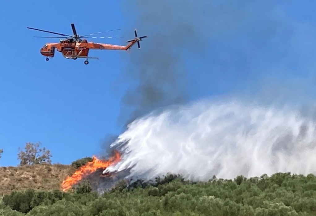 Φωτιά στην Πάρνηθα- Επί ποδός η Πυροσβεστική (VIDEO)