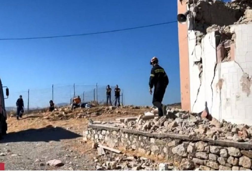 Σεισμός στην Κρήτη: Αναζητείται ηλικιωμένη – Κατέρρευσε τοίχος σούπερ μάρκετ