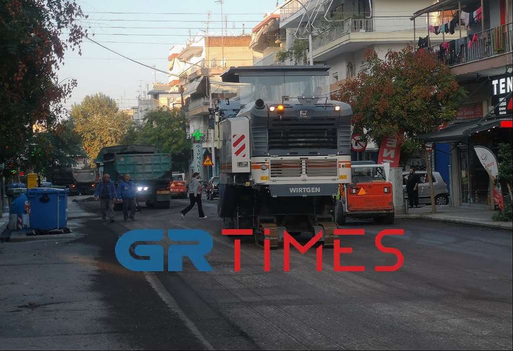 Θεσσαλονίκη: Κλειστή για ασφαλτόστρωση η οδός Αγίων Πάντων (VIDEO)