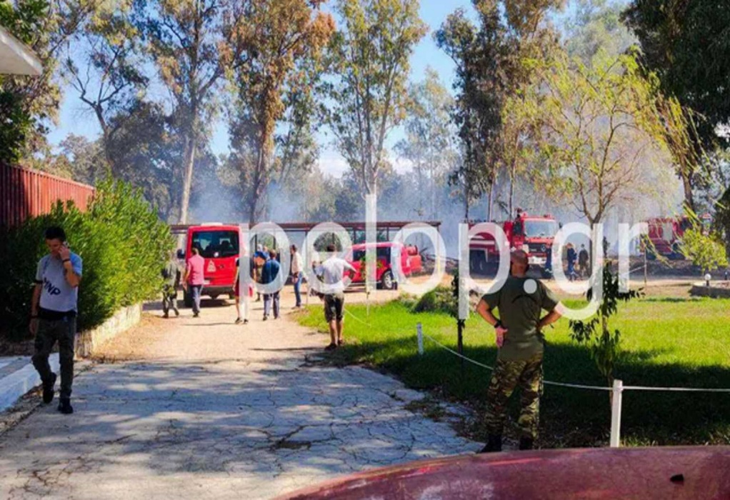 Αχαΐα: Υπό μερικό έλεγχο η φωτιά που απείλησε το στρατιωτικό αεροδρόμιο Αράξου