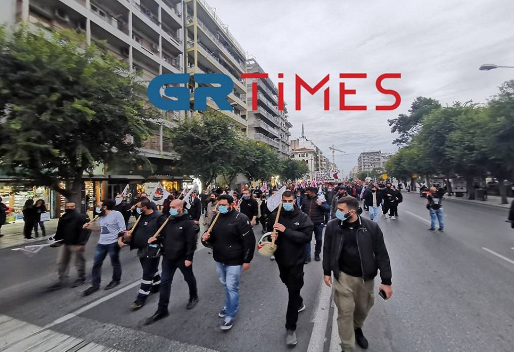 Θεσσαλονίκη: Aντιφασιστική πορεία στο κέντρο της πόλης (ΦΩΤΟ-VIDEO)