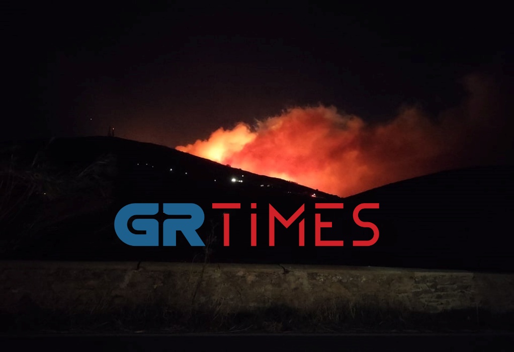 Τήνος: Ολονύκτια μάχη με τις φλόγες-Σε ύφεση η πυρκαγιά στο νησί