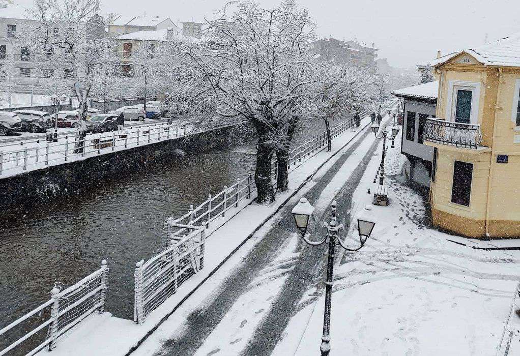 Ο χιονιάς επισκέφτηκε και την πόλη της Φλώρινας (ΦΩΤΟ-VIDEO)
