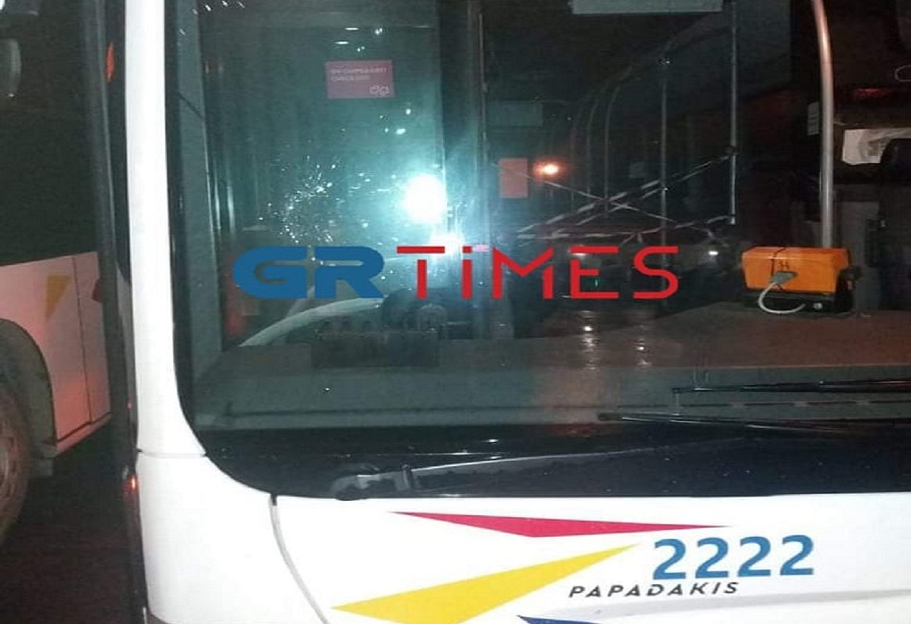 Θεσσαλονίκη: Επιθέσεις σε λεωφορεία του ΟΑΣΘ μετά το ντέρμπι ΠΑΟΚ-Άρης (ΦΩΤΟ) 