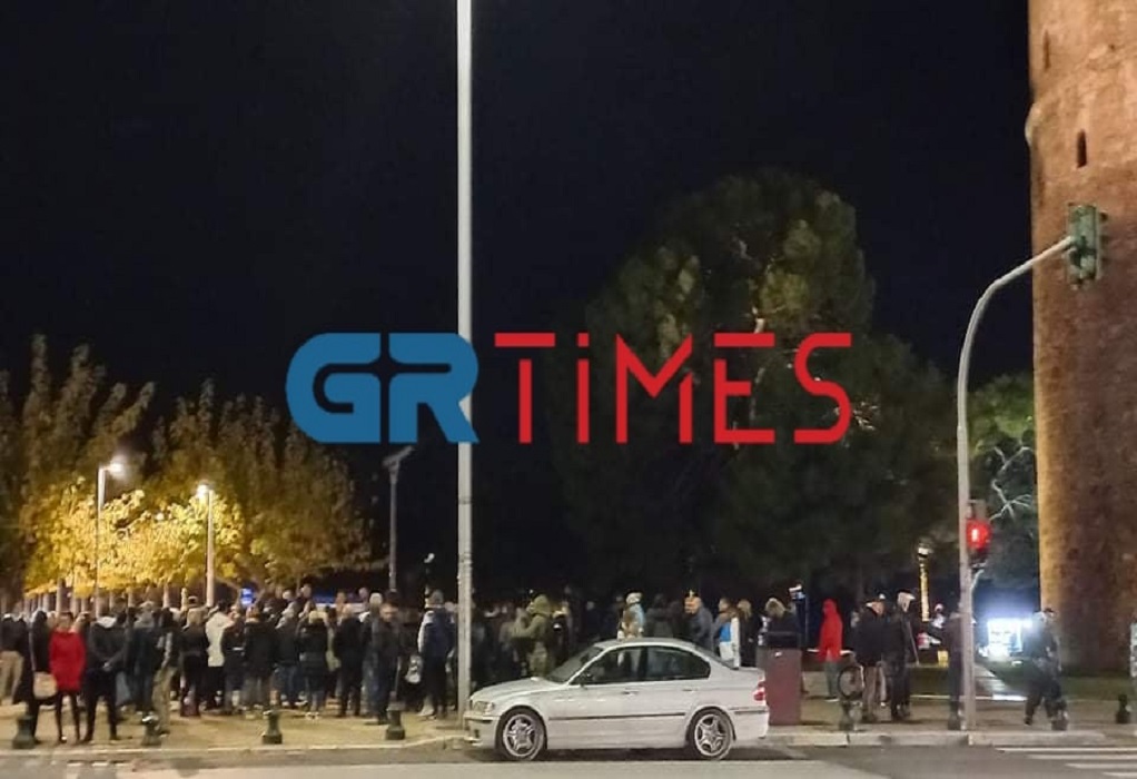 Θεσσαλονίκη: Νέα συγκέντρωση αρνητών στον Λευκό Πύργο
