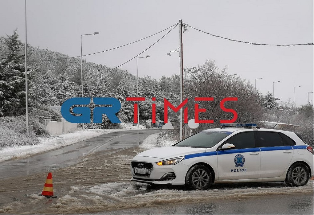 Έκλεισαν δρόμοι στη Θεσσαλονίκη εξαιτίας της κακοκαιρίας