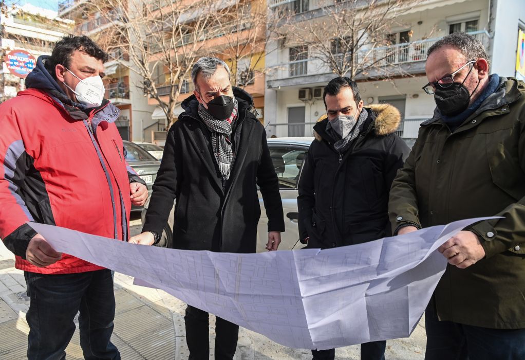 Θεσσαλονίκη: Επιθεώρηση Ζέρβα στα έργα ανάπλασης πέριξ της οδού Χαλκιδικής (ΦΩΤΟ)
