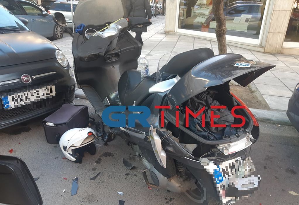 Θεσσαλονίκη: Νέο τροχαίο ατύχημα με τραυματία διανομέα (ΦΩΤΟ-VIDEO)