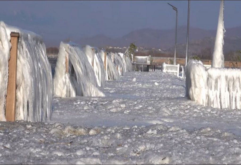 Κιλκίς: Εντυπωσιάζει το παγωμένο τοπίο στη Λίμνη Δοϊράνη (VIDEO)