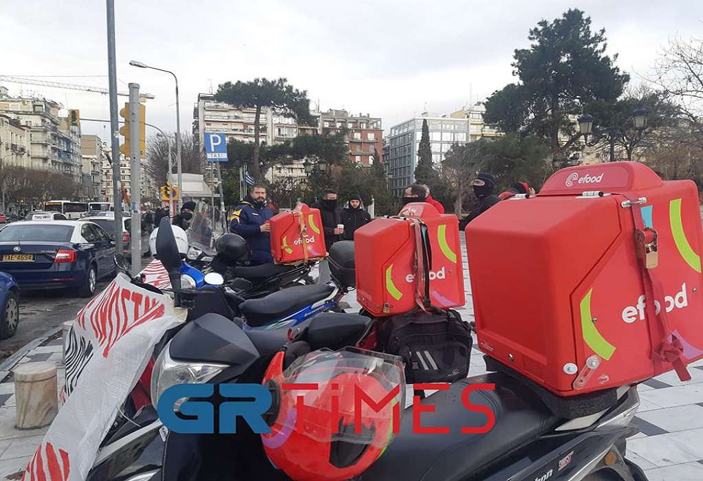 Θεσσαλονίκη: Μηχανοκίνητη πορεία διανομέων σήμερα, Πέμπτη στο κέντρο 