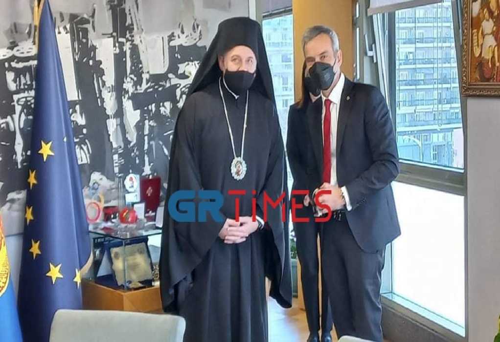 Αρχιεπίσκοπος Αμερικής σε Ζέρβα: «Με τη Θεσσαλονίκη με συνδέουν δεσμοί αίματος και πνεύματος» (VIDEO)