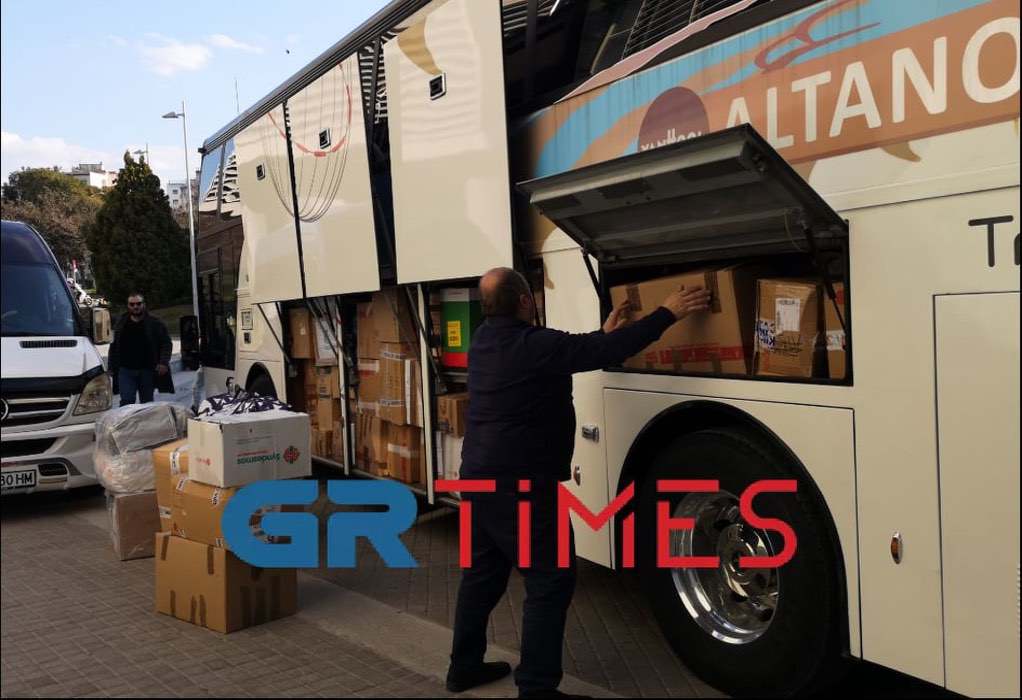 Δ. Θεσσαλονίκης: Αναχωρεί το πρώτο μέρος της ανθρωπιστικής βοήθειας για την Ουκρανία (ΦΩΤΟ-VIDEO)