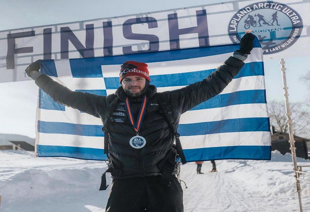 Μάριος Γιαννάκου: Έτρεξε 500 χλμ. στον Αρκτικό Κύκλο και τερμάτισε με την ελληνική σημαία (ΦΩΤΟ)
