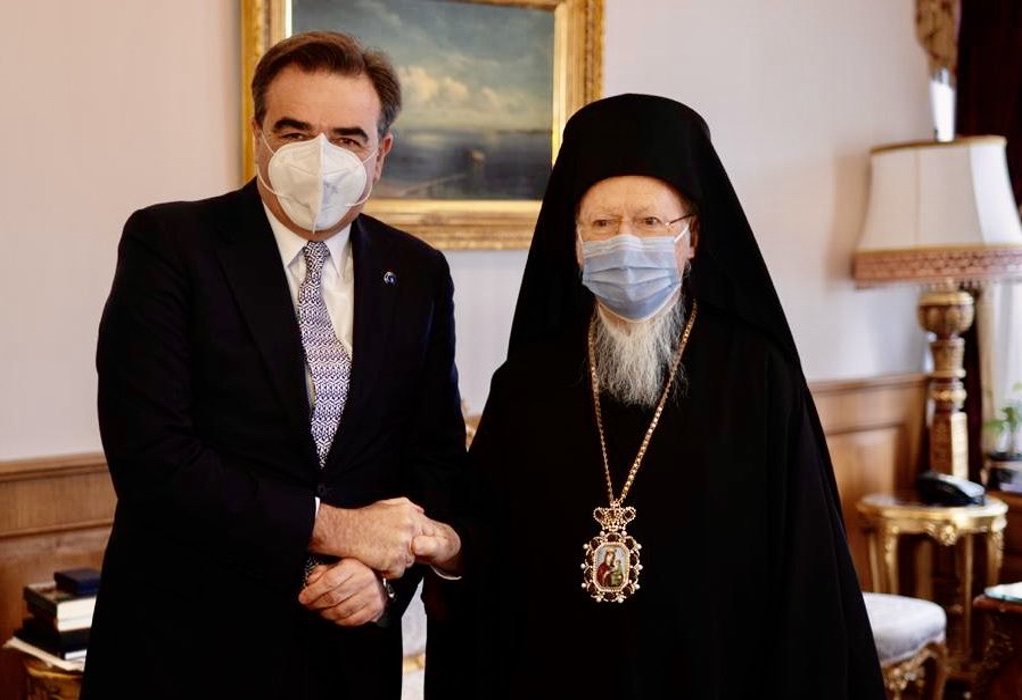Μ. Σχοινάς: Ο Οικουμενικός Πατριάρχης είναι ζωντανό σύμβολο των αξιών της ενωμένης Ευρώπης
