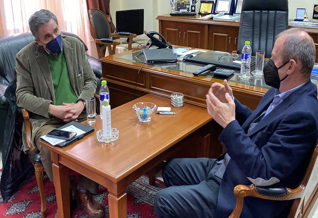 Επιμελητήριο Πιερίας: Συνάντηση του προέδρου Ηλία Χατζηχριστοδούλου με τον Ευκλείδη Τσακαλώτο