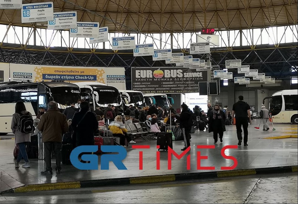 Ιδιαίτερα αυξημένη η κίνηση στα ΚΤΕΛ Θεσσαλονίκης για το Πάσχα (ΦΩΤΟ-VIDEO)