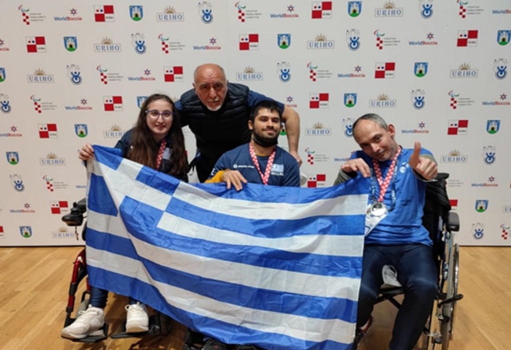 Ασημένιο μετάλλιο η ελληνική ομάδα μπότσια BC1/2 στο Zagreb 2022 World Boccia Challenger
