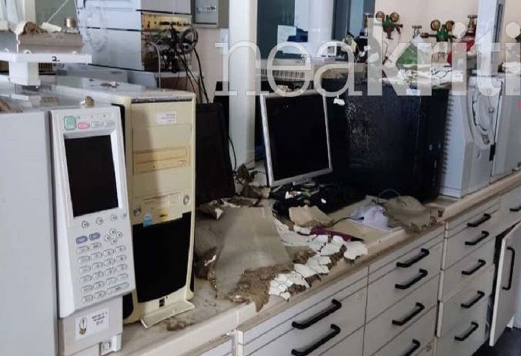 Ηράκλειο: Πλημμύρισε το εργαστήριο τοξικολογίας του Πανεπιστημίου Κρήτης (VIDEO)