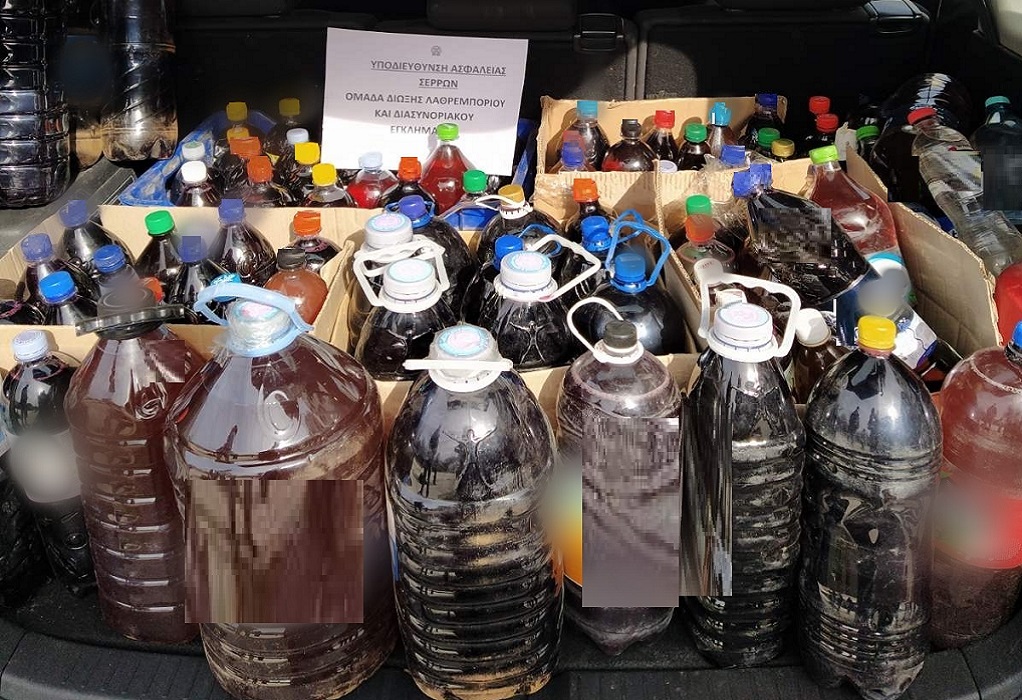 Προμαχώνας: Χειροπέδες σε αλλοδαπό που εισήγαγε στη χώρα 171,5 λίτρα λαθραίων ποτών (ΦΩΤΟ)