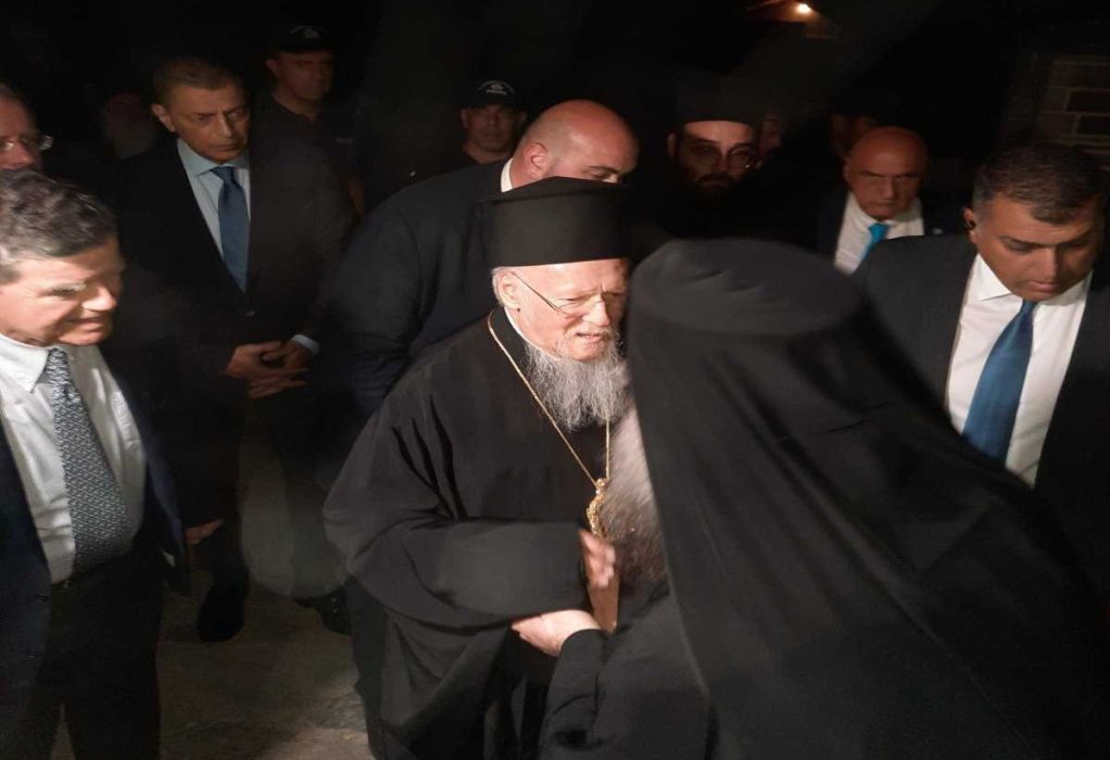 Άγιον Όρος: Ο Οικουμενικός Πατριάρχης Βαρθολομαίος στο αντιπροσωπείο της Μονής Εσφιγμένου