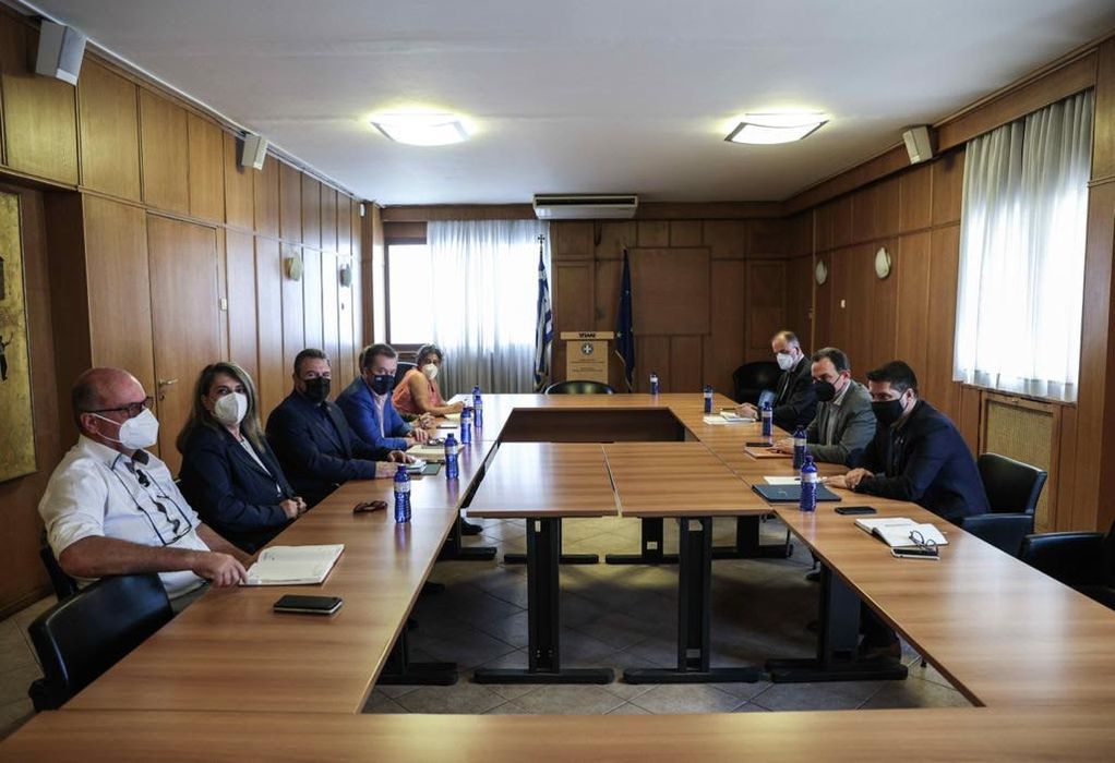Συνάντηση Γεωργαντά με αντιπροσωπεία του ΣΥΡΙΖΑ