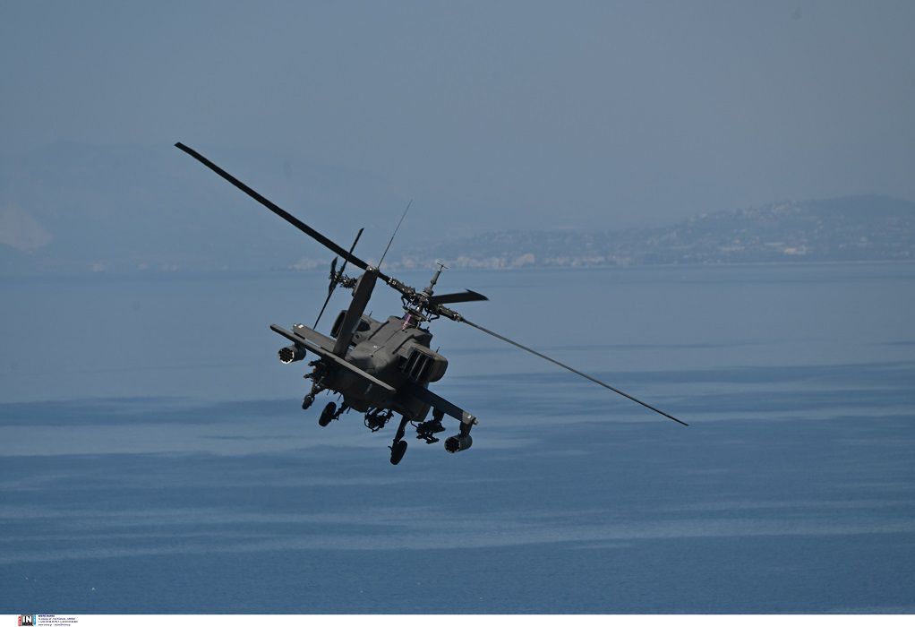Αναγκαστική προσγείωση ελικοπτέρου των Ενόπλων Δυνάμεων στην Εύβοια