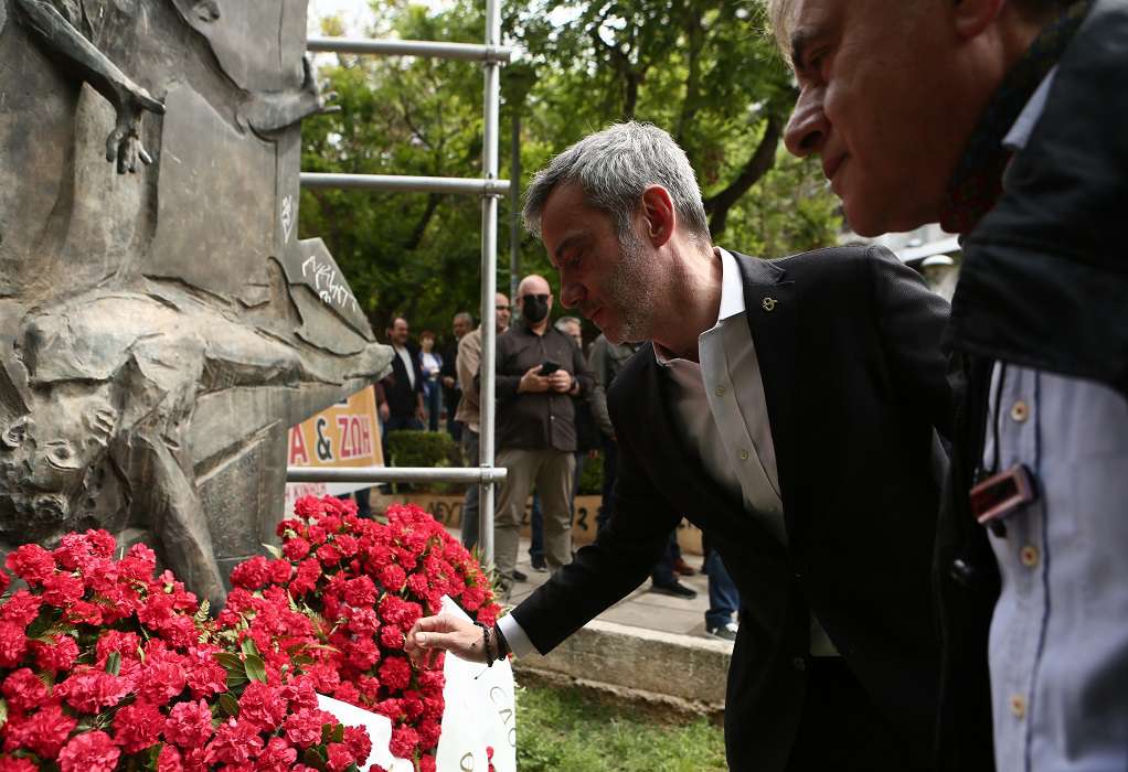 Θεσσαλονίκη: Το μήνυμα του Κ. Ζέρβα για την Πρωτομαγιά – Κατέθεσε στεφάνι στο Μνημείο του Εργάτη