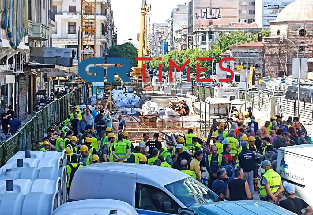 Θεσσαλονίκη- Μετρό: Στάση εργασίας πραγματοποιούν οι εργαζόμενοι στην κατασκευή