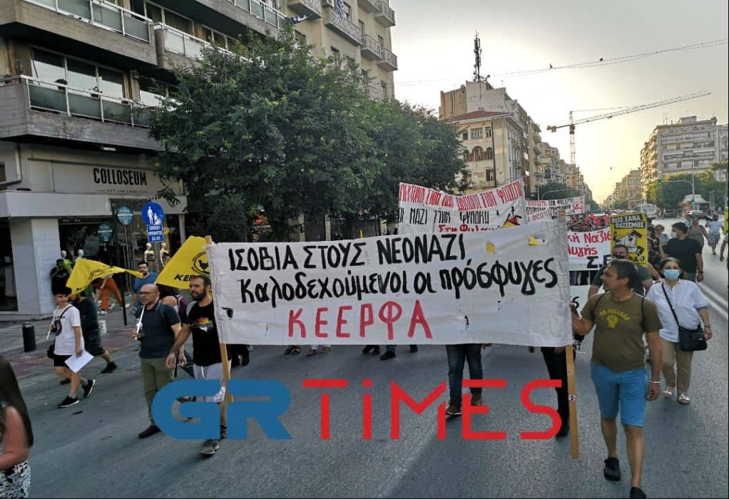 Αντιφασιστική συγκέντρωση και πορεία για τη Χ.Α στη Θεσσαλονίκη (ΦΩΤΟ-VIDEO)