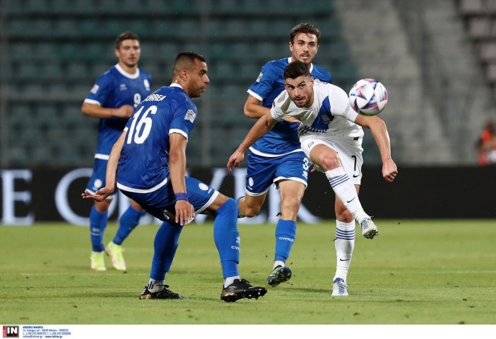 Nations League: Ελλάδα – Κύπρος 3-0: Τριάρα και παραμονή στην κορυφή